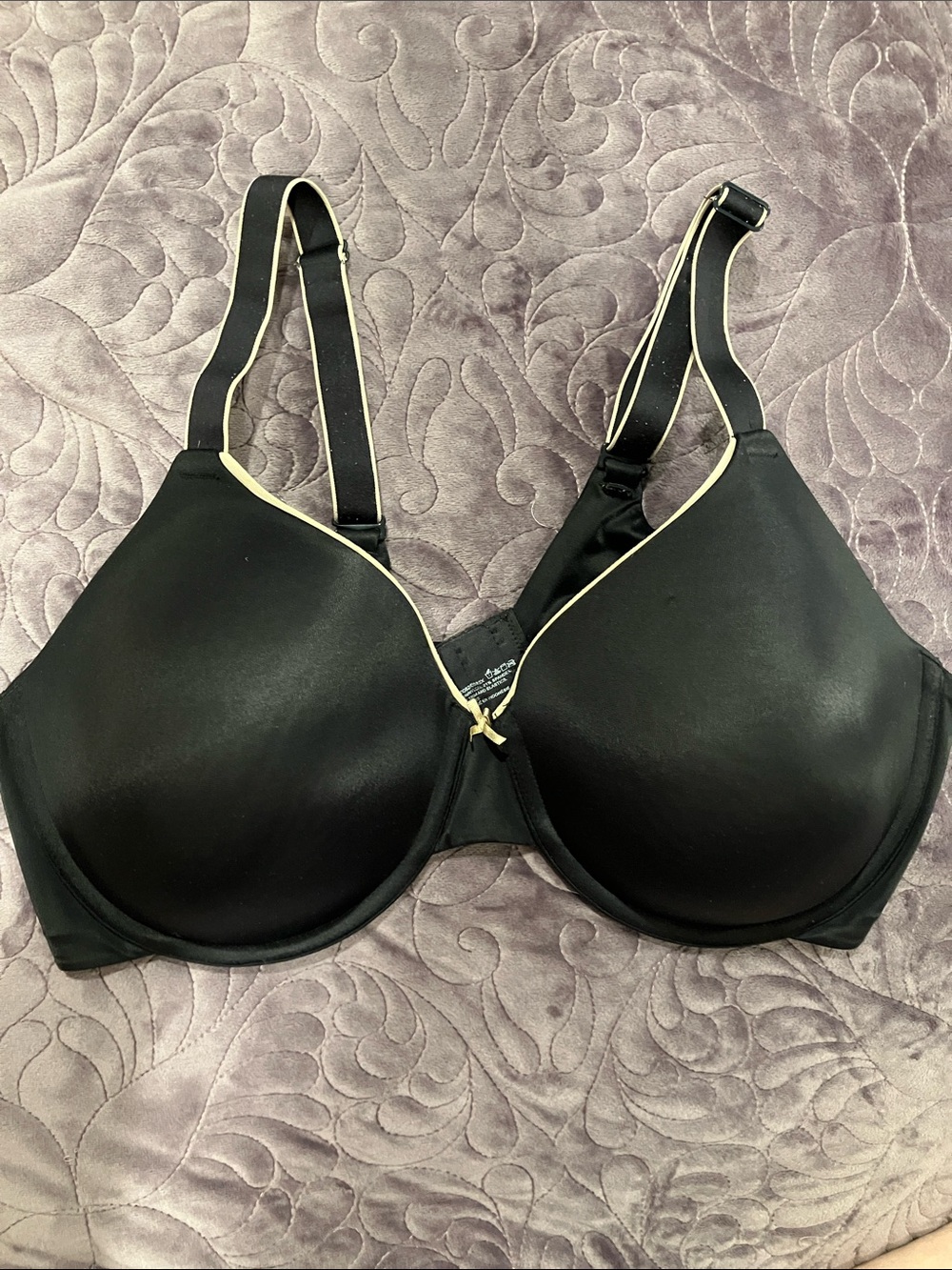BALI Underwire Bra BLACK NUDE Sz 42C